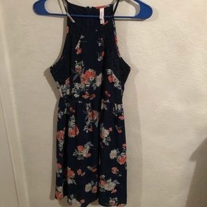 Blue floral dress